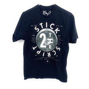 Blak Rocawear Sz M Black Stick 2 the Script Tshirt